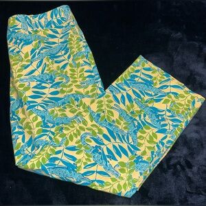 Vintage Lilly Pulitzer Cropped Pants – “Mimosa Everglades” Alligator Print 8